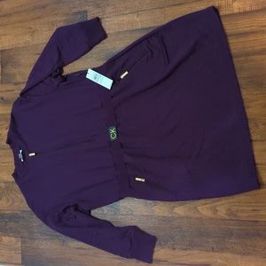 Calvin Klein Sweatshirt Dress Size 1X Aubergine NWT